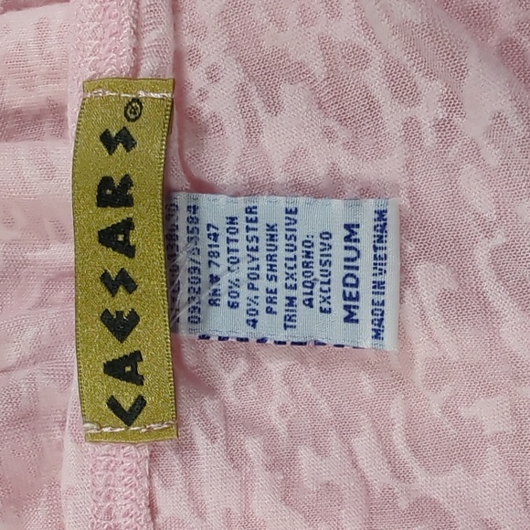 Caesars Palace M pink top EUC - Picture 5 of 5